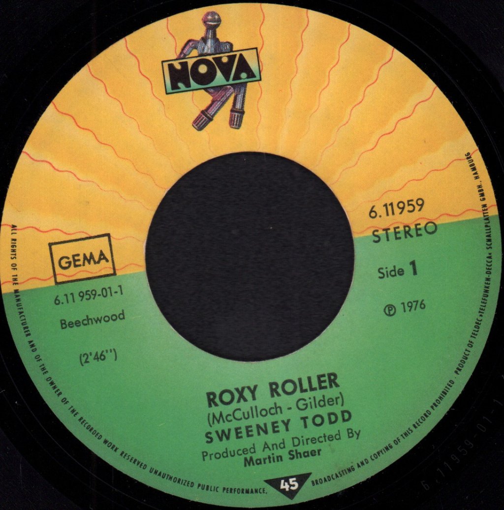 Sweeney Todd - Roxy Roller - 7 Inch
