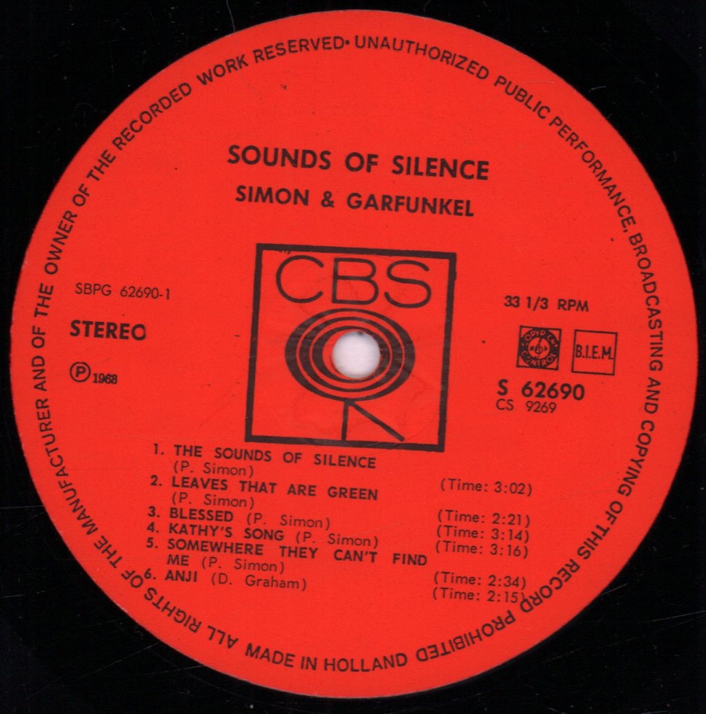 Simon & Garfunkel - Sounds Of Silence - Lp