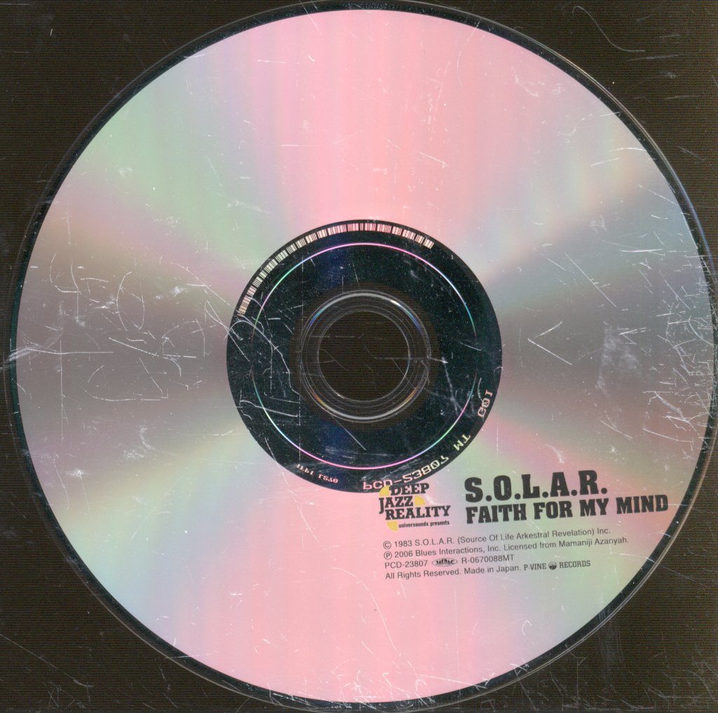 S.O.L.A.R. - Faith For My Mind - Cd