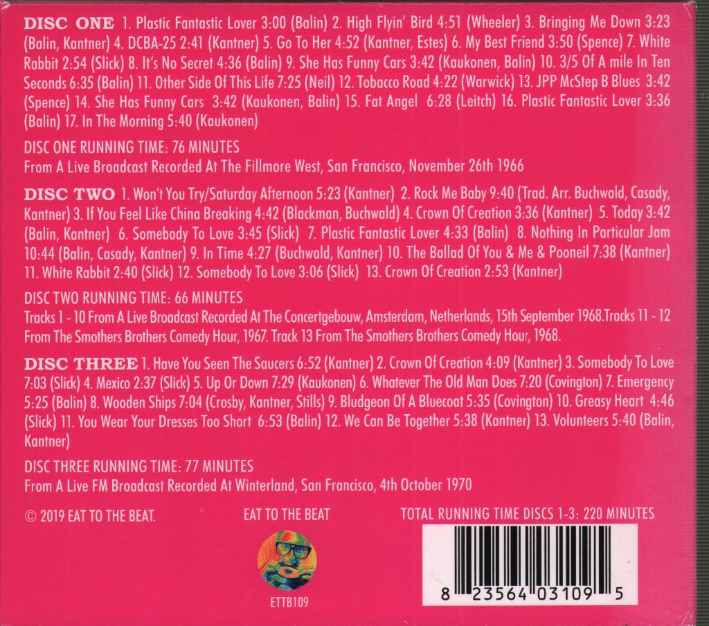 Jefferson Airplane - Transmission Impossible - Triple Cd