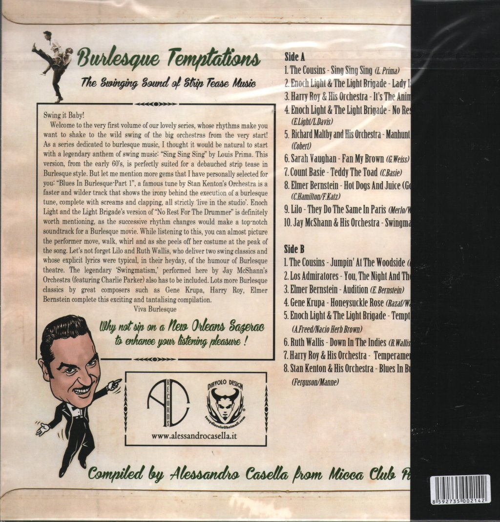 Various Artists - Burlesque Temptations - The Swinging Sound Of Striptease Music - Lp