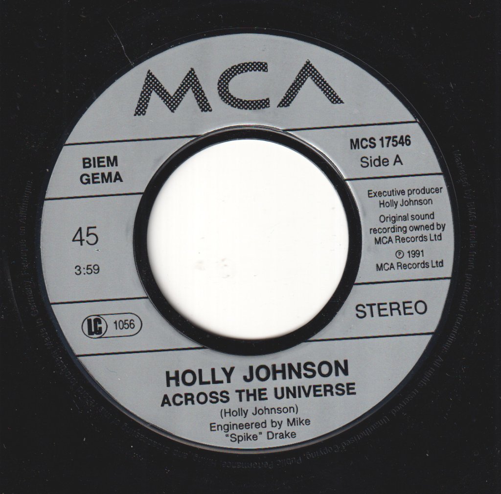 Holly Johnson - Across The Universe - 7 Inch