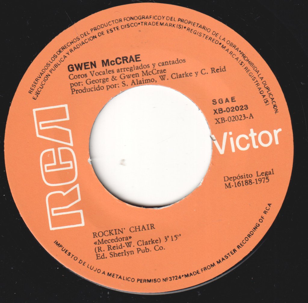 Gwen McCrae - Rockin' Chair = Mecedora - 7 Inch