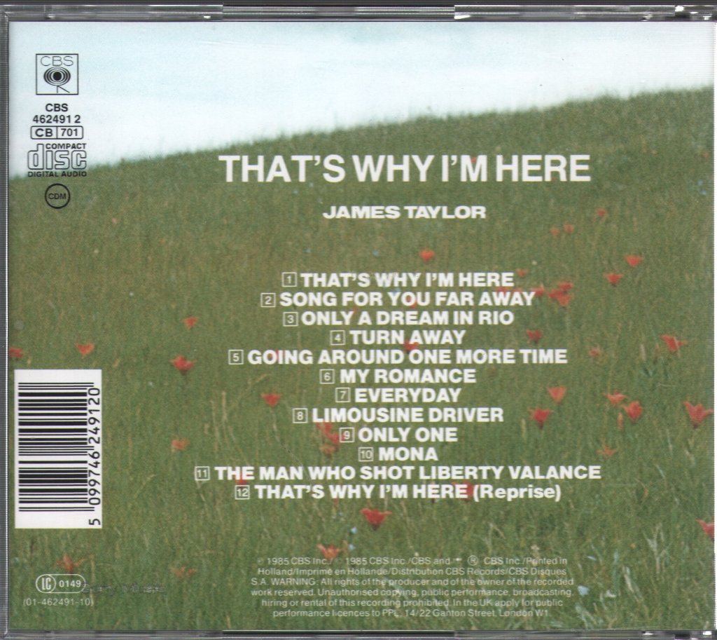 James Taylor - That's Why I'm Here - Cd