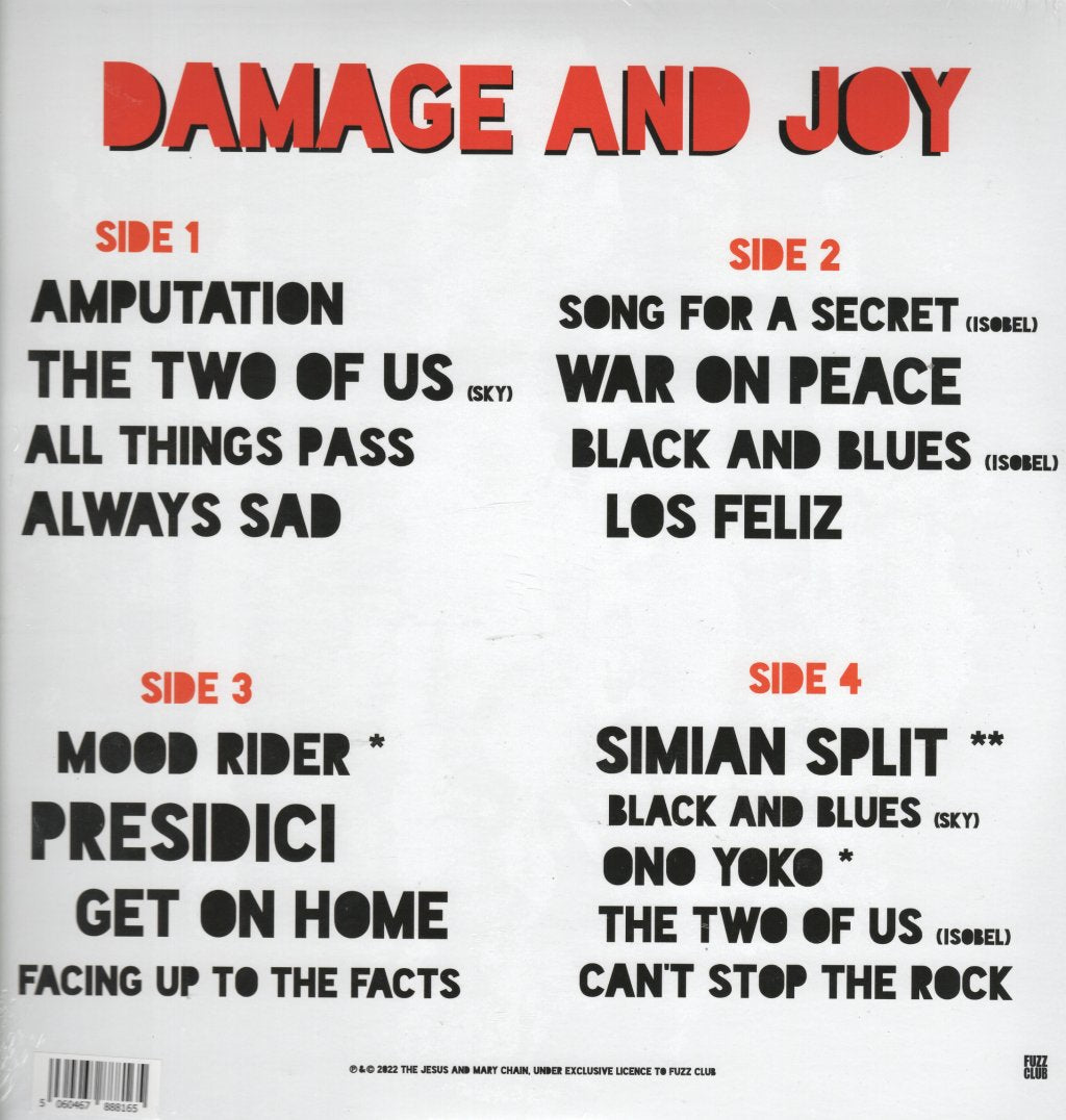 Jesus And Mary Chain - Damage And Joy - Double Lp