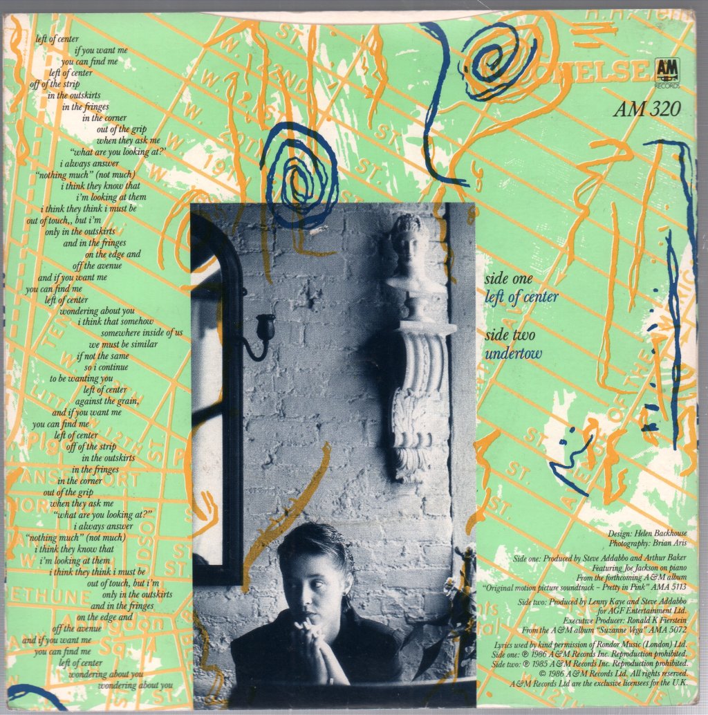 Suzanne Vega - Left Of Center - 7 Inch