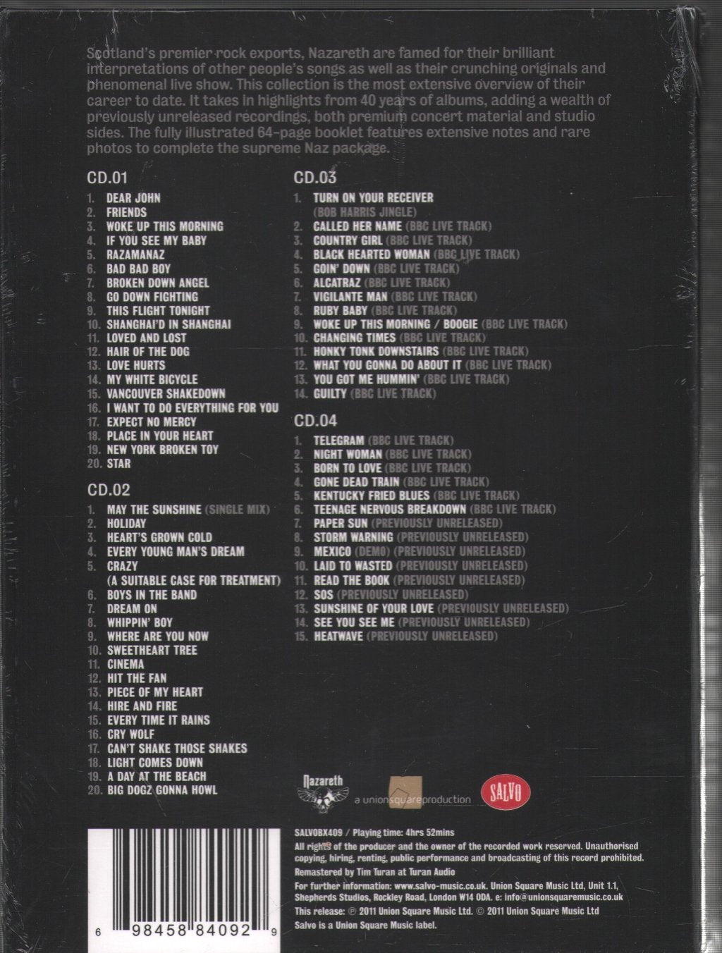 Nazareth - Naz Box - Cd Set