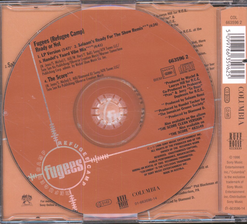 Fugees - Ready Or Not - Cd