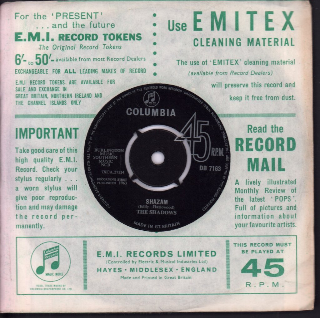 Shadows - Geronimo - 7 Inch