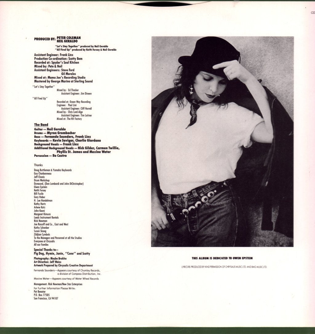 Pat Benatar - Wide Awake In Dreamland - Lp