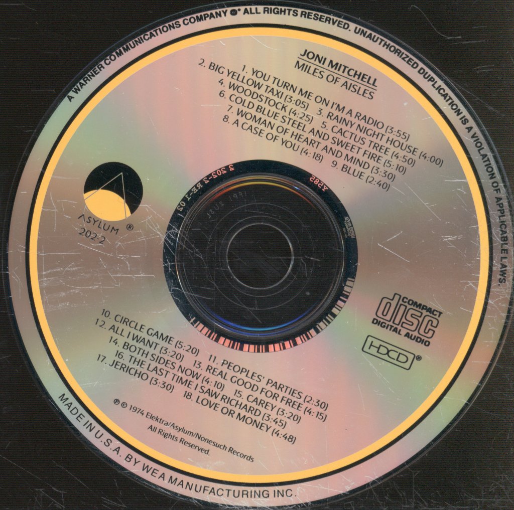 Joni Mitchell - Miles Of Aisles - Cd