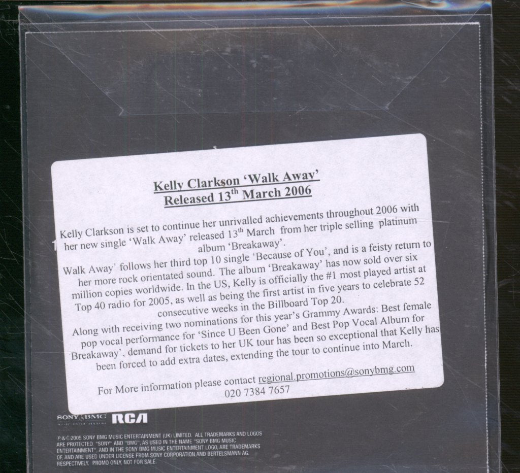 Kelly Clarkson - Walk Away - Cdr