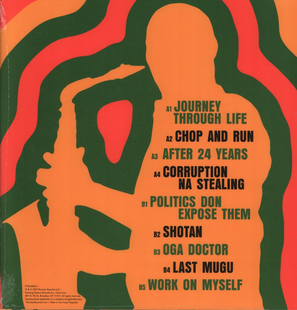 Femi Kuti - Journey Through Life - Lp