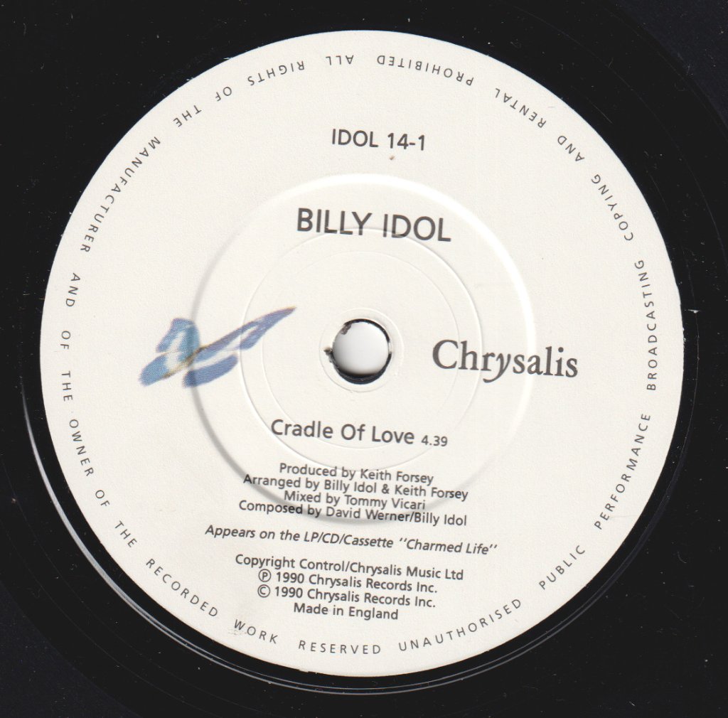 Billy Idol - Cradle Of Love - 7 Inch