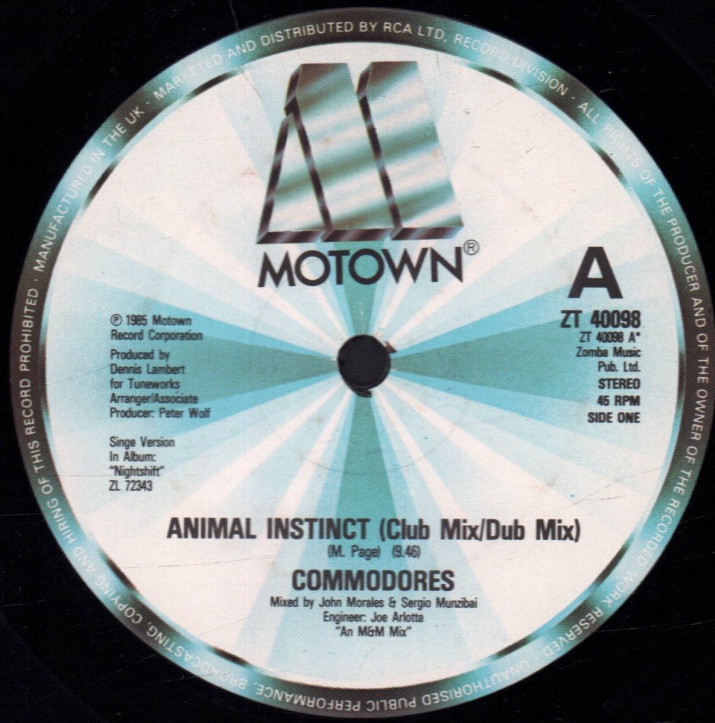 Commodores - Animal Instinct - 12 Inch