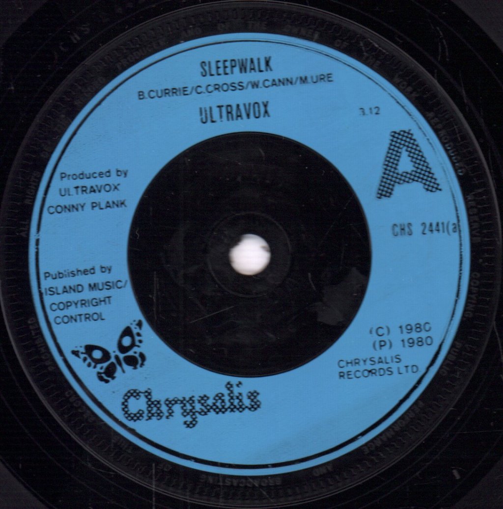 Ultravox - Sleepwalk - 7 Inch