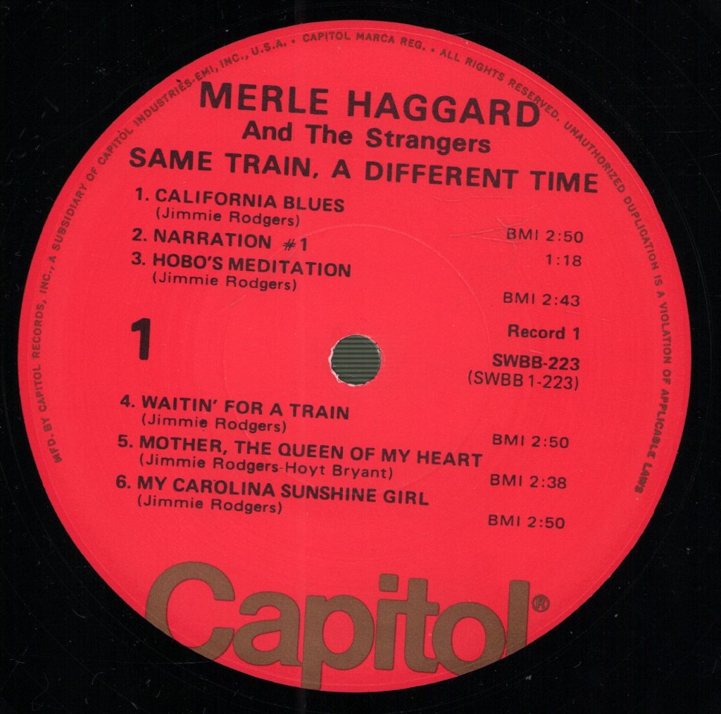 Merle Haggard - Same Train Different Time - Double Lp