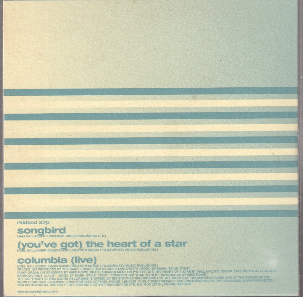 Oasis - Songbird - Cd