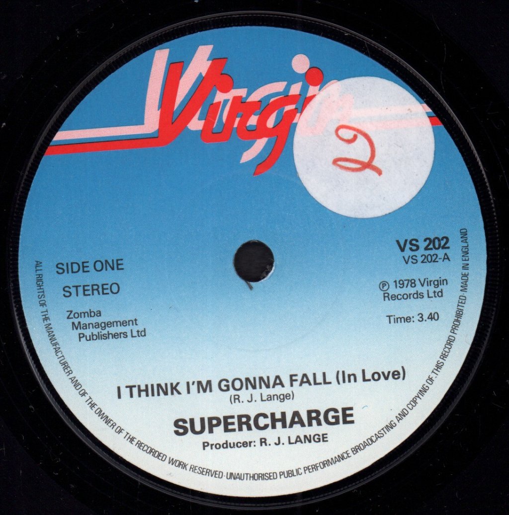 Supercharge - I Think I'm Gonna Fall In Love - 7 Inch