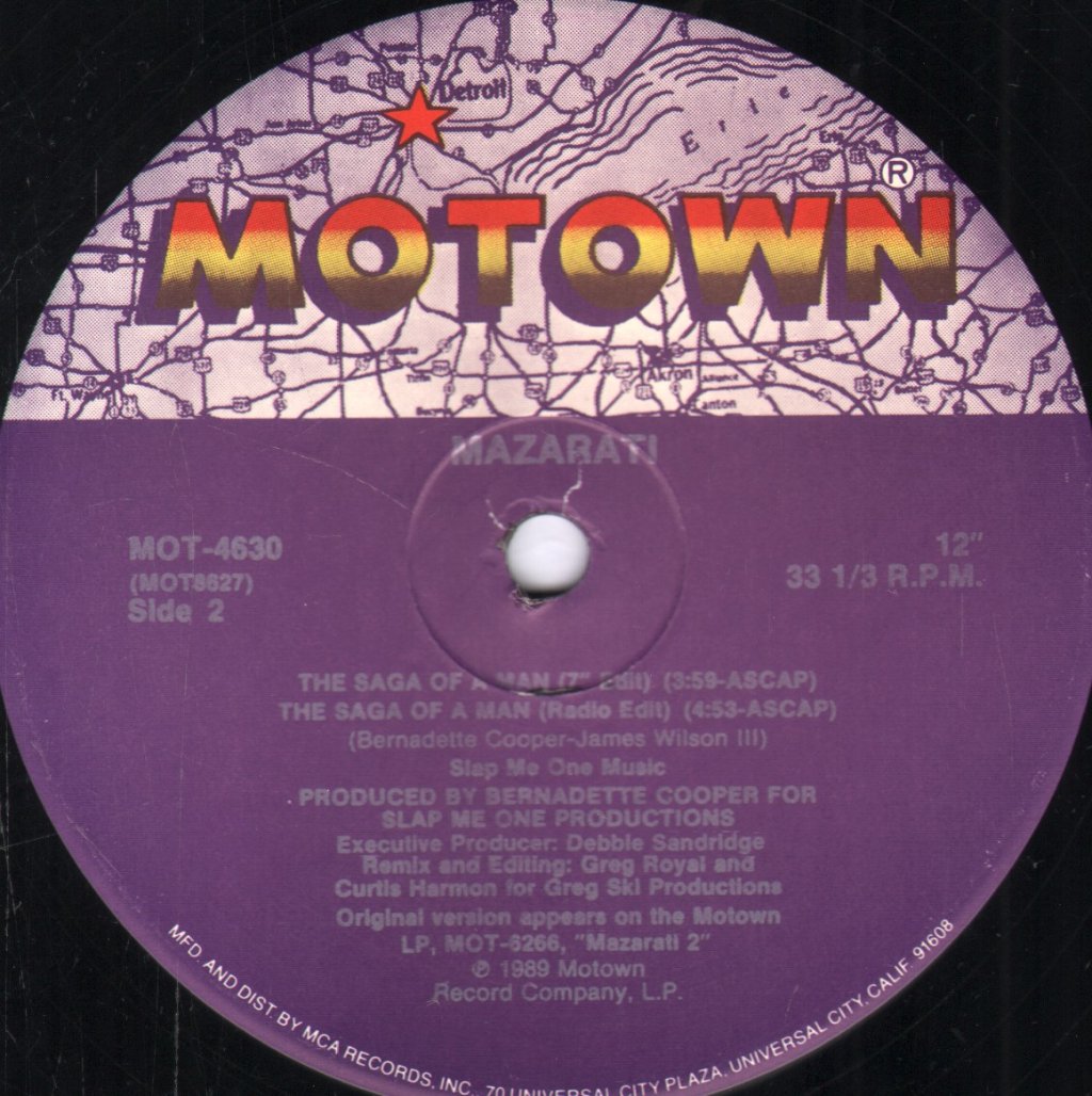 Mazarati - Saga Of A Man - 12 Inch