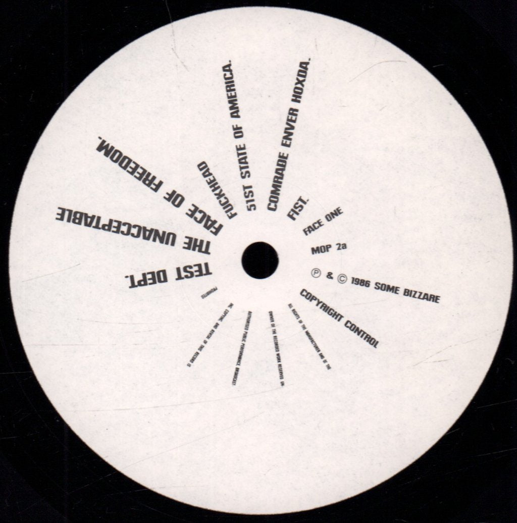 Test Dept - Unacceptable Face Of Freedom - Lp