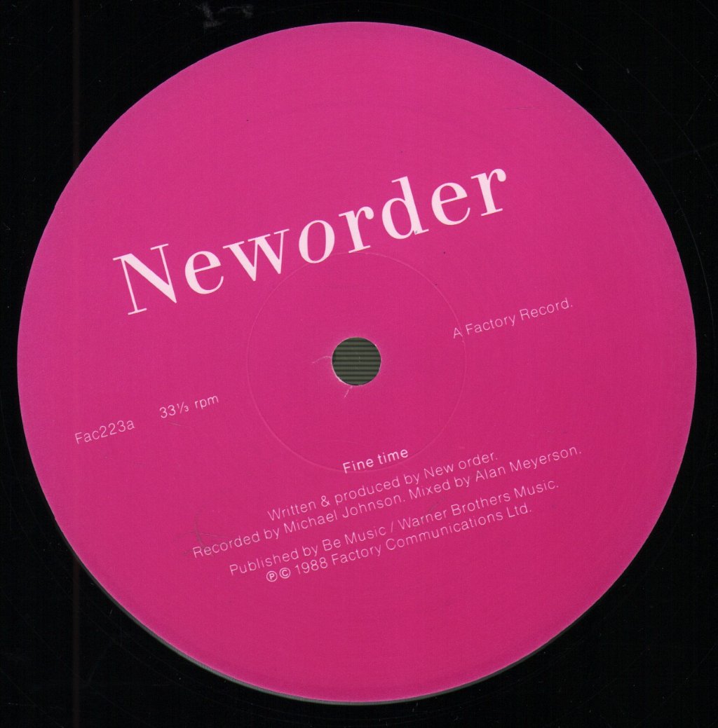 New Order - Fine Time - 12 Inch