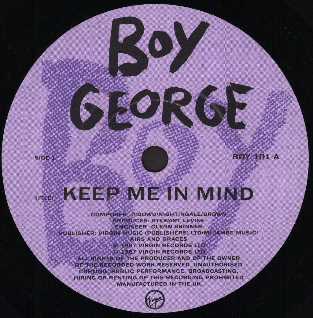 Boy George - Keep Me In Mind - 7 Inch