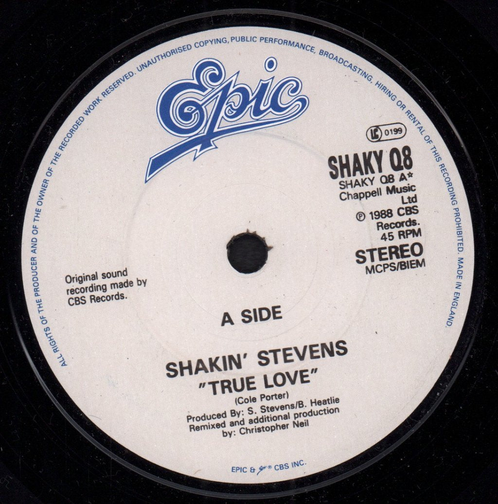 Shakin Stevens - True Love - 7 Inch