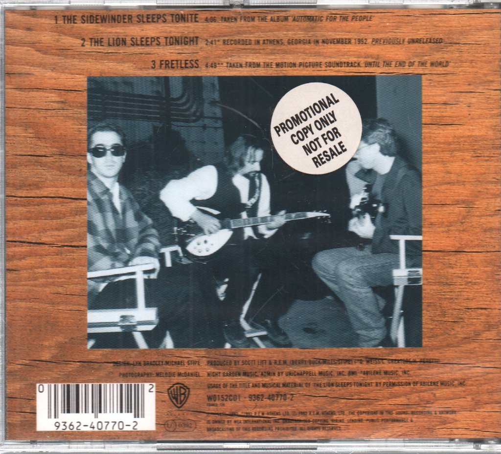 REM - Sidewinder Sleeps Tonite - Cd