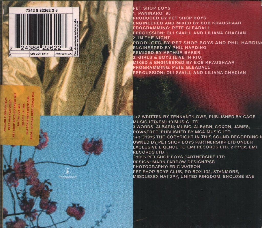 Pet Shop Boys - Paninaro 95 - Cd