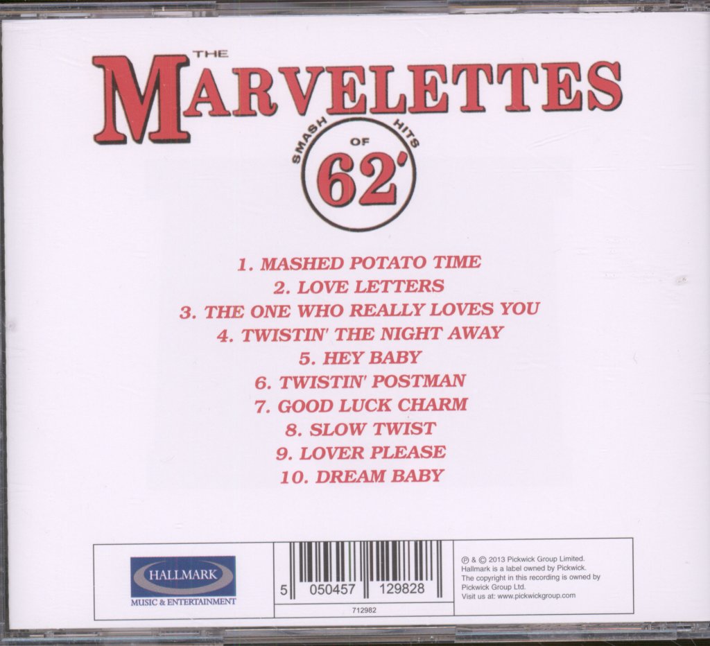 Marvelettes - Smash Hits Of '62 - Cd
