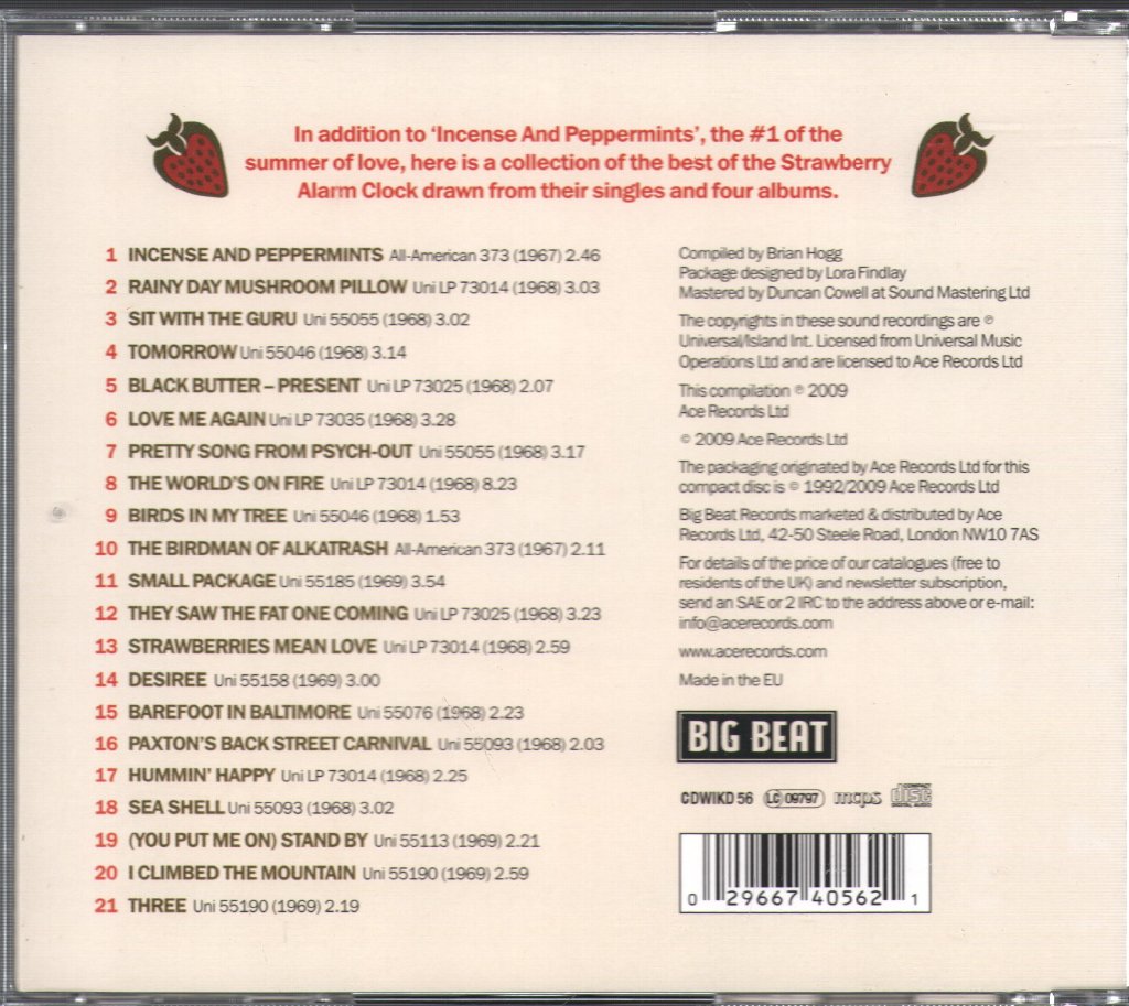 Strawberry Alarm Clock - Strawberries Mean Love - Cd