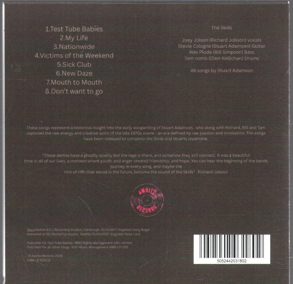 Skids - Skids 1977 - Cd