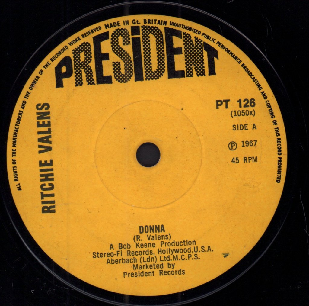 Ritchie Valens - Donna - 7 Inch