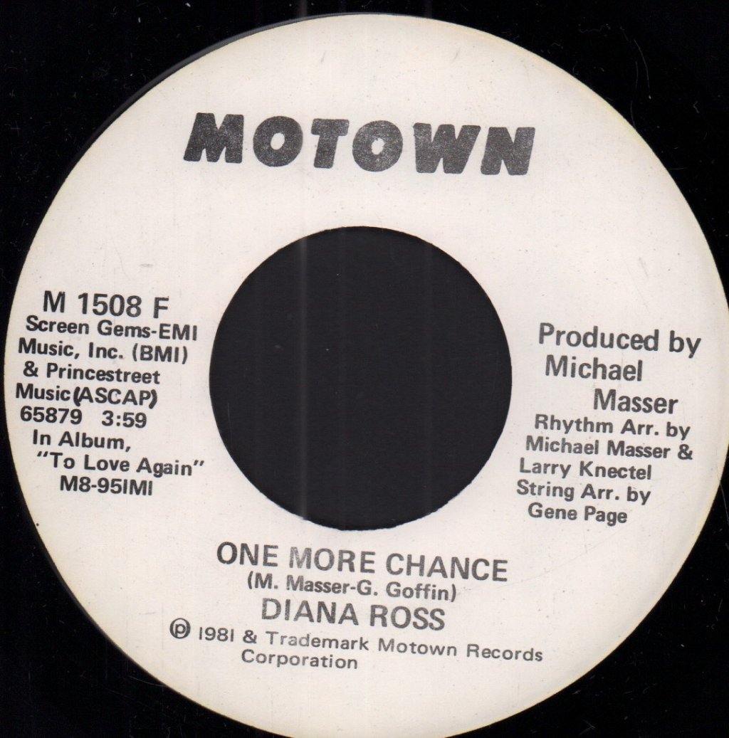 Diana Ross - One More Chance - 7 Inch