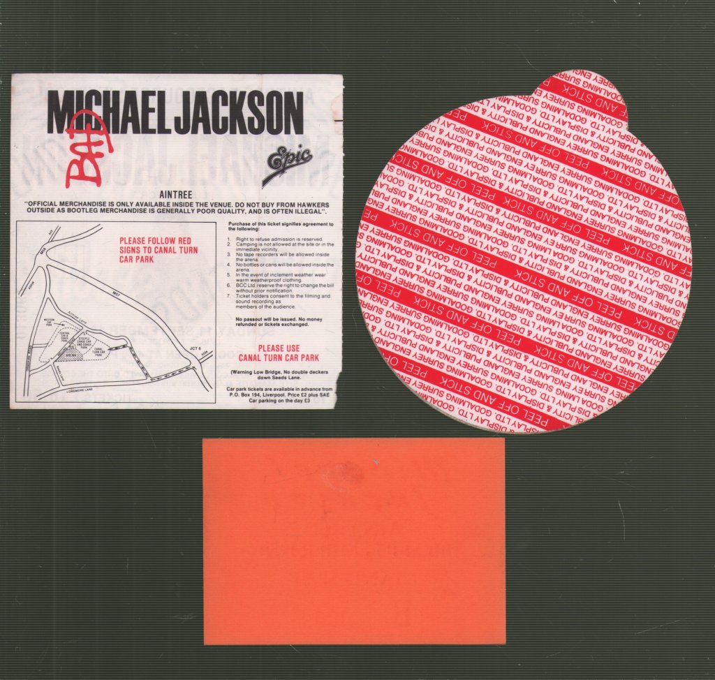 Michael Jackson - Aintree Racecourse 11th September 1988 - Pass