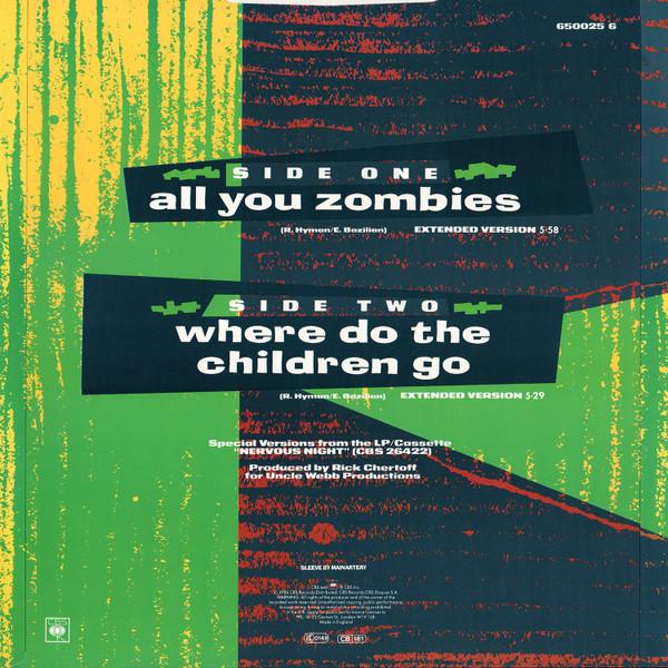Hooters (Us Group) - All You Zombies (Extended Version) - 12 Inch