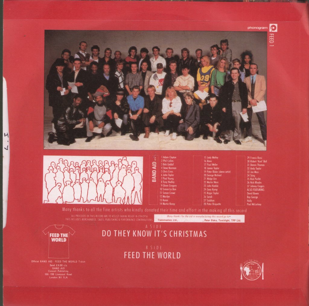 Band Aid - Do They Know It's Christmas - 7 Inch