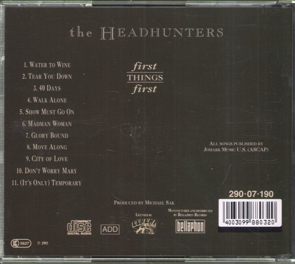 Headhunters - First Things First - Cd