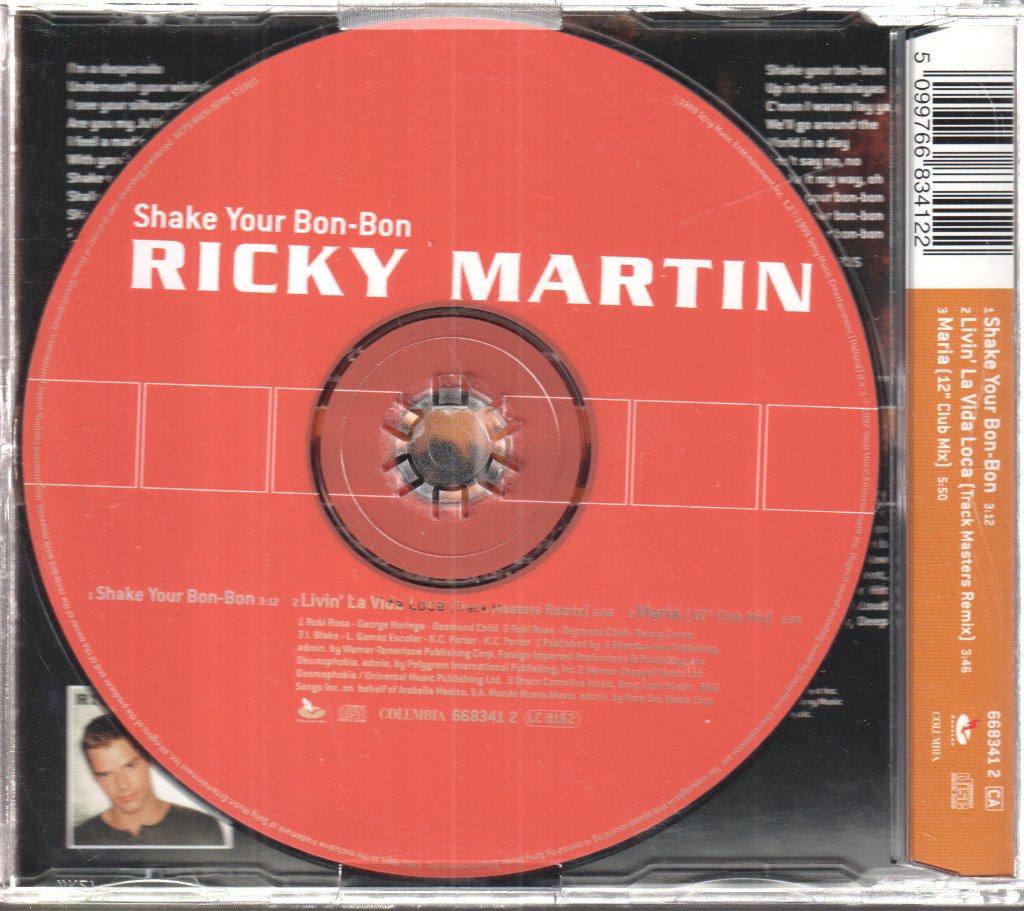 Ricky Martin - Shake Your Bon Bon - Cd