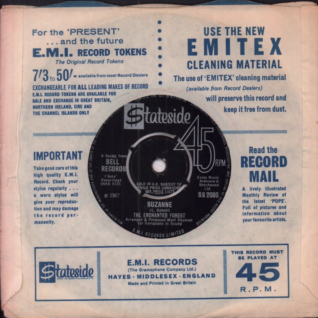 Enchanted Forest - You're Never Gonna Get My Lovin' - 7 Inch