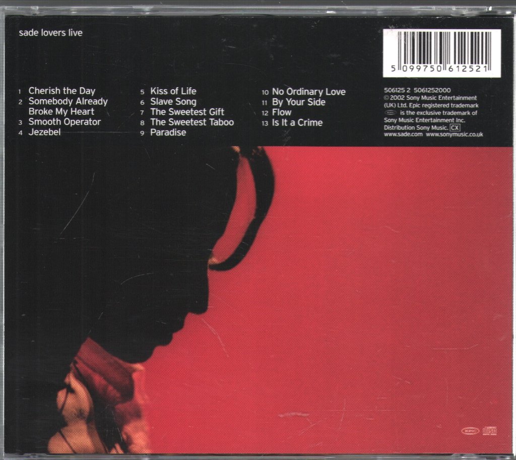 Sade - Lovers Live - Cd