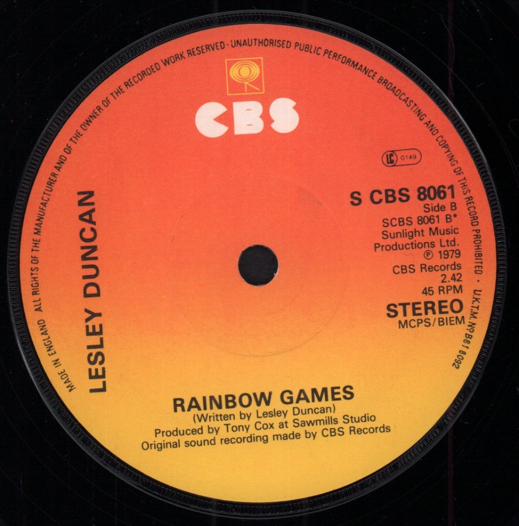 Lesley Duncan - Sing Children Sing - 7 Inch