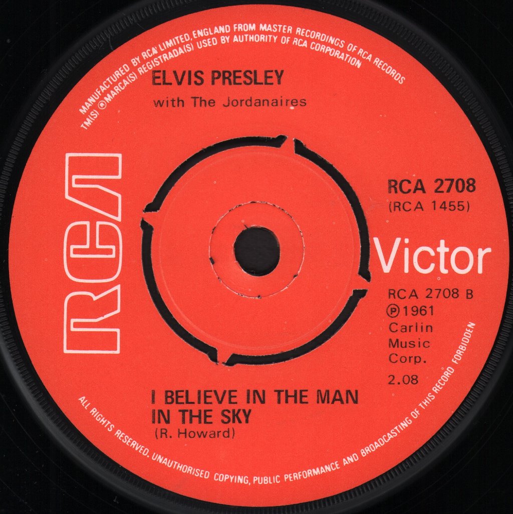 Elvis Presley - Crying In The Chapel - 7 Inch