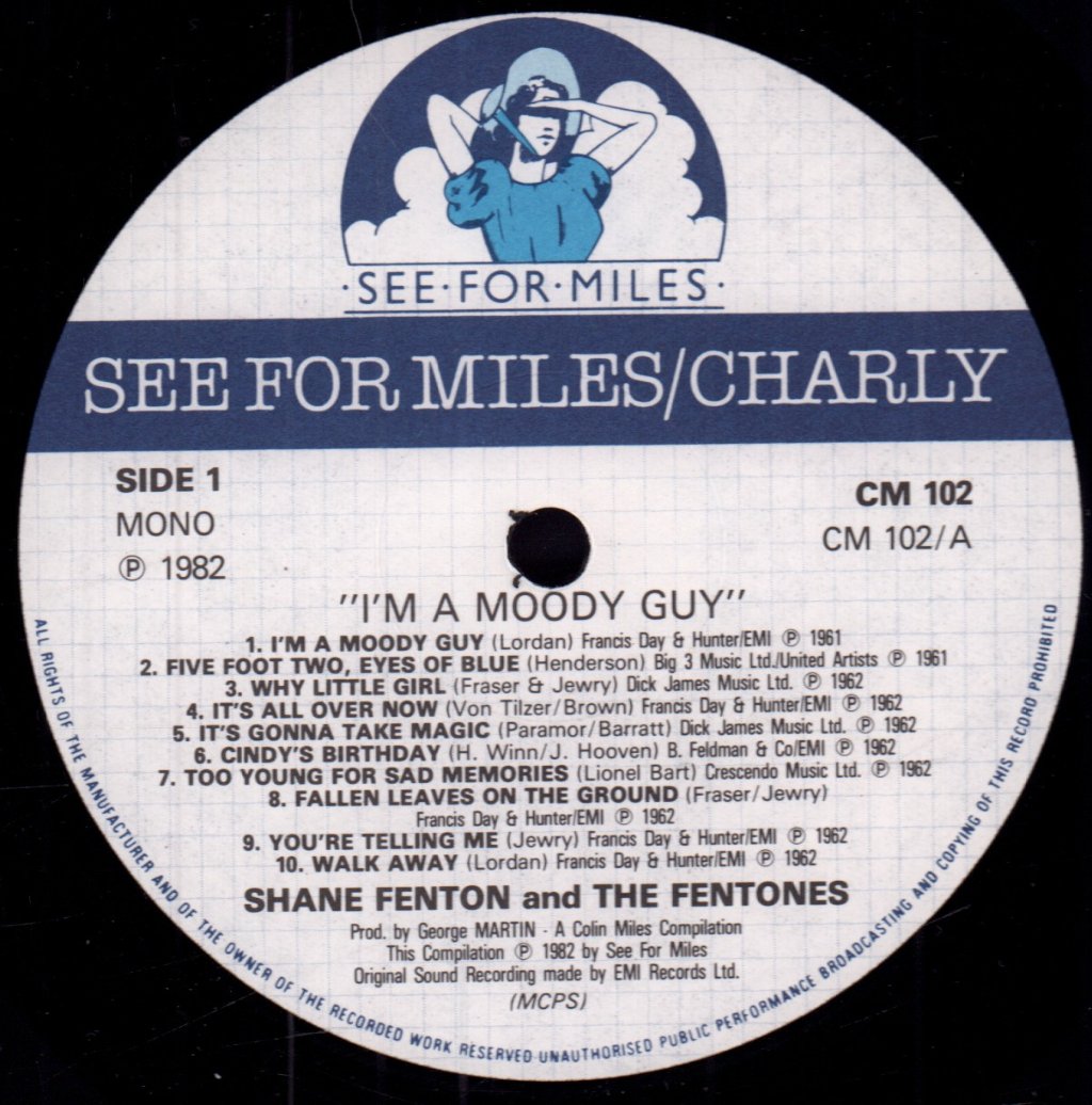 Shane Fenton And The Fentones - I'm A Moody Guy - Lp