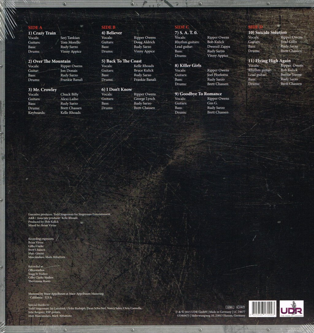 Various Artists - Immortal Randy Rhoads - Double Lp
