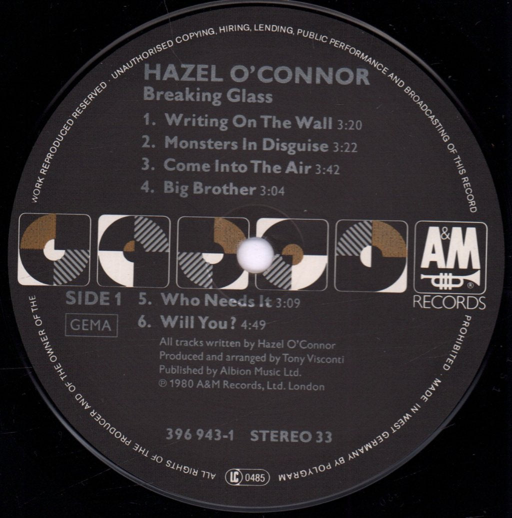 Hazel O'Connor - Breaking Glass - Lp