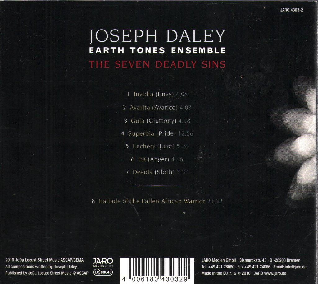Joe Daley - Seven Deadly Sins - Cd