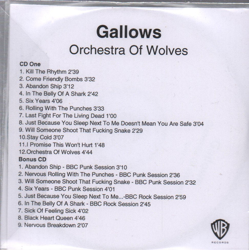 Gallows - Orchestra Of Wolves - Cdr
