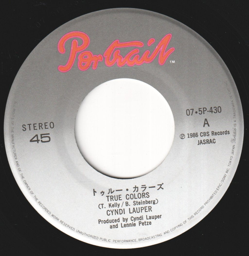 Cyndi Lauper - True Colors - 7 Inch